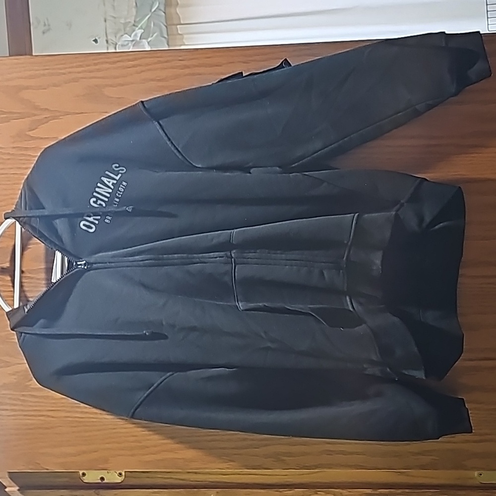 Originals Men's Black Zip Up Hoodie Jacket. Size M.